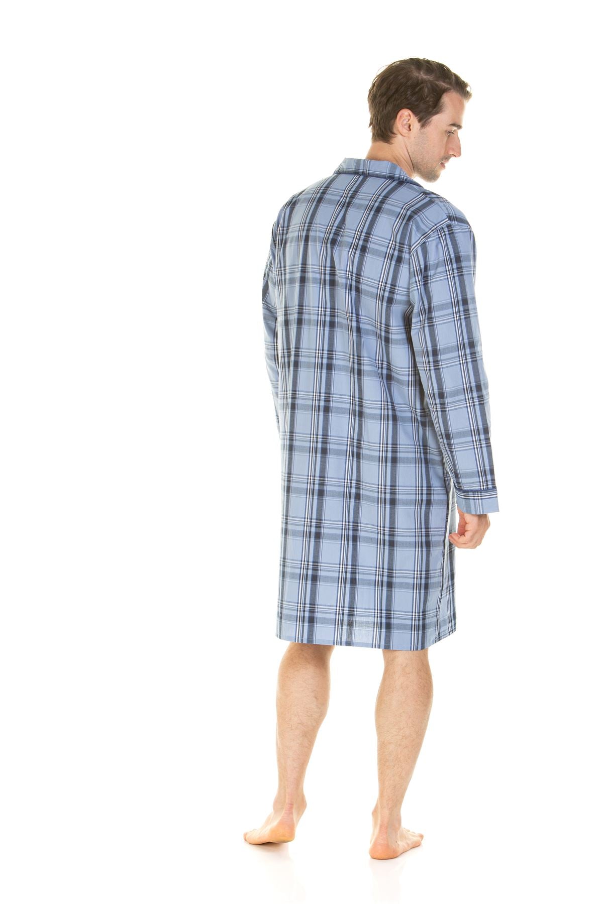 Haigman Mens 100% Poplin Cotton Nightshirt