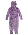 Girls Purple Princess Leopard Onesie