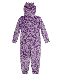 Girls Purple Princess Leopard Onesie