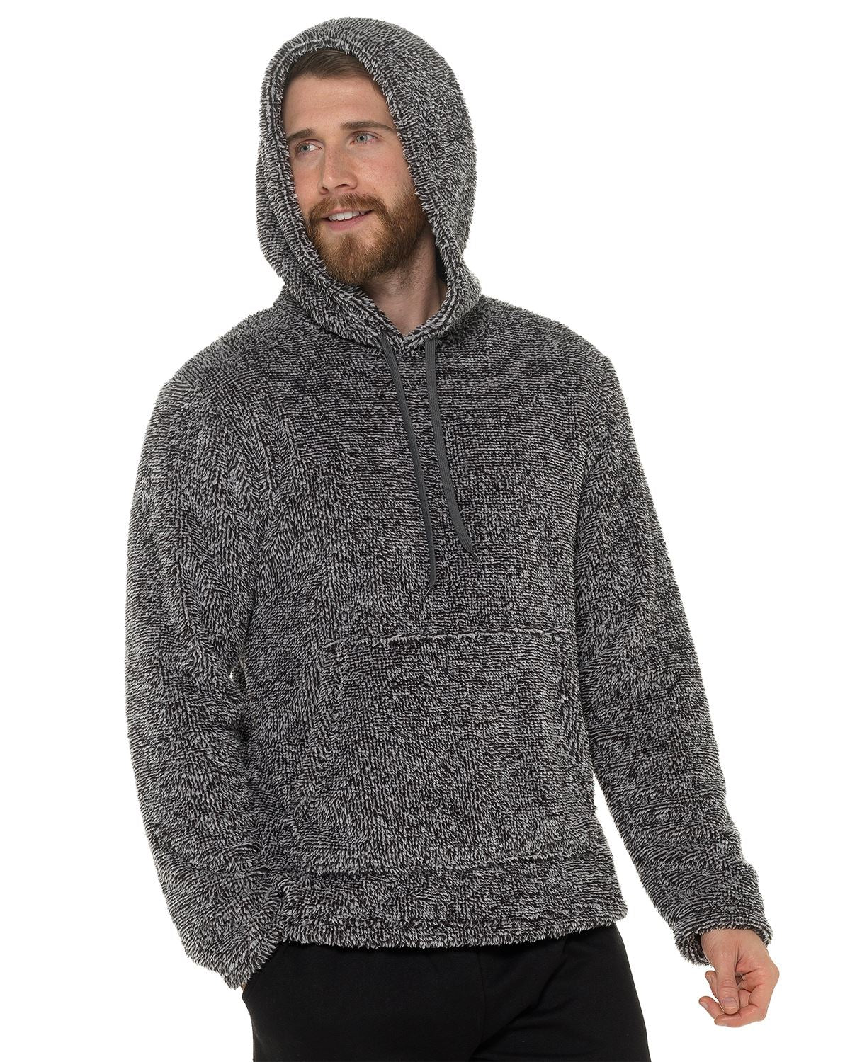 Foxbury Mens Fleece Lounge Hoodie