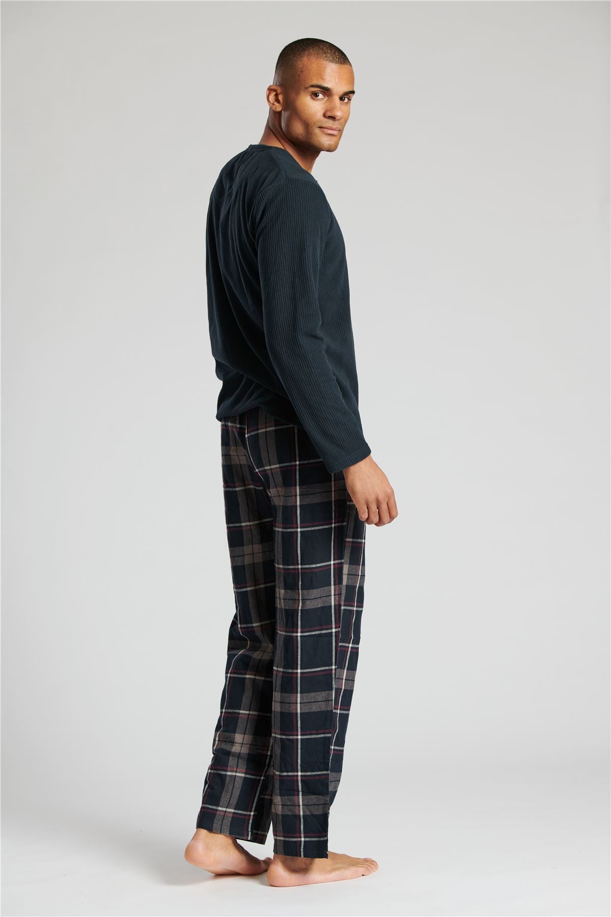 Loungeable Mens Fleece & Brushed Cotton Pyjamas