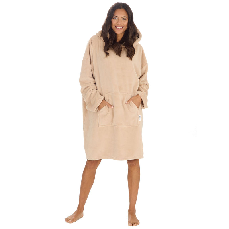 Huggable Adults Plain Oversized Fleece Hoodie