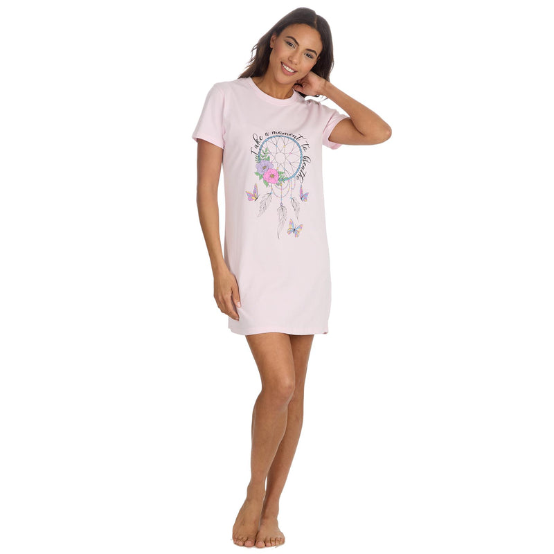 Forever Dreaming Womens Pink Dreamcatcher Nightie