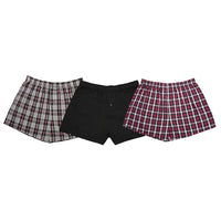 Tom Franks Mens 3 Pack Woven Boxer Shorts