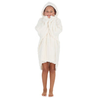 Huggable Kids Sherpa Cable Fleece Snuggle Hoodie