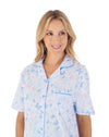 Slenderella Womens Butterfly Print Button Pyjamas