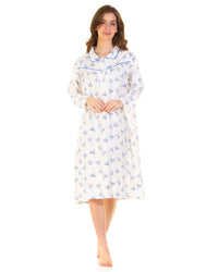 Sue Marks Womens Wincey Meadow Brushed Cotton Nightie