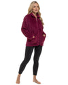 Undercover Womens Waffle Fleece Zip Bed Jacket