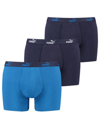 Puma Mens 3 Pack Cotton Solid Boxer Shorts