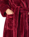 Slenderella Womens Luxury Flannel Fleece 48" Robe