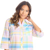 Forever Dreaming Womens Check Print Nightshirt