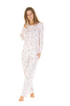 La Marquise Womens Floral Cuddleknit Jersey Pyjamas