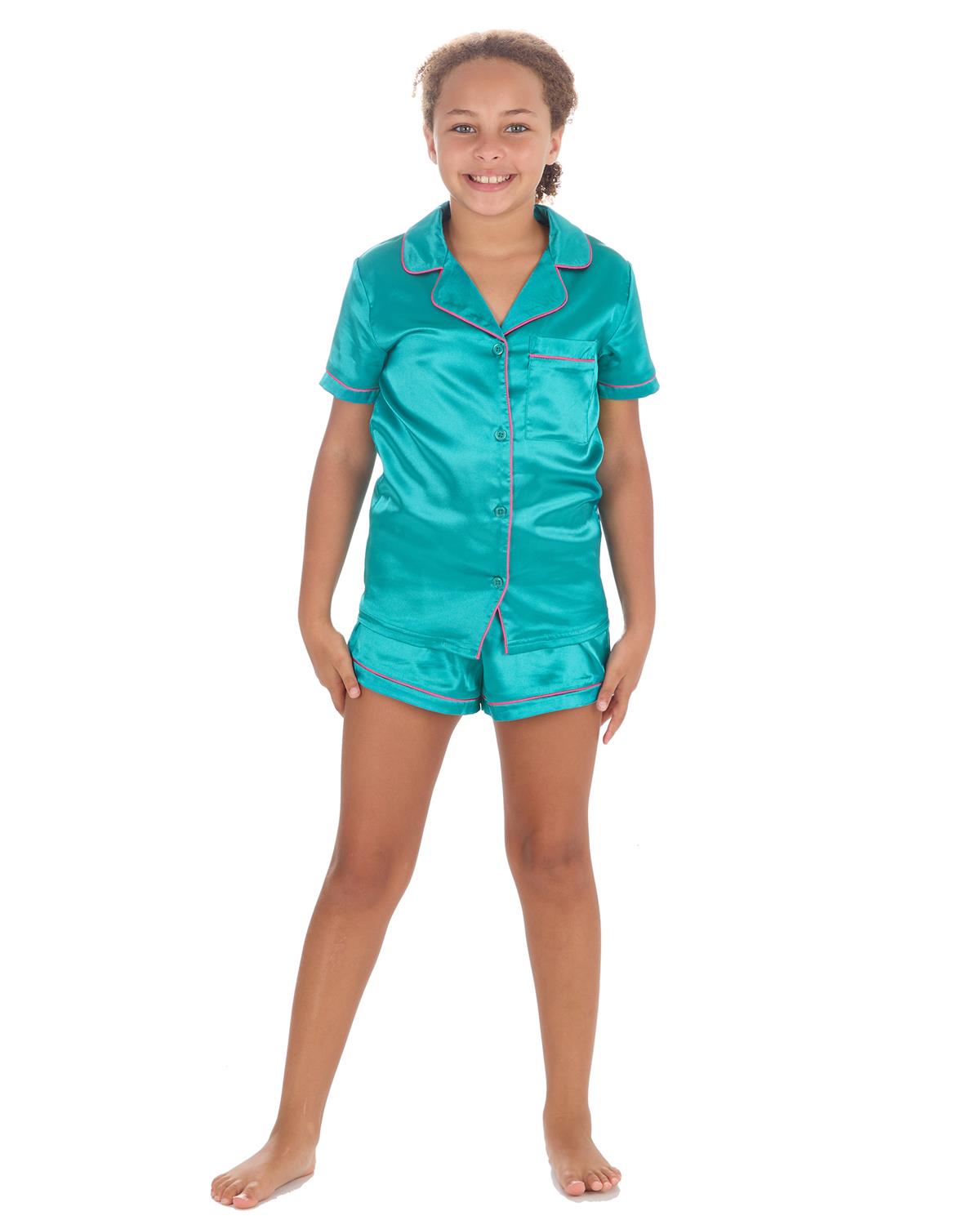 Slumber Party Girls Satin Short Pyjamas