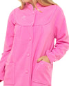 Lady Olga Womens Button Fleece Dressing Gown