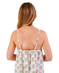 Slenderella Womens 42" Ditsy Floral Print Woven Chemise