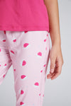 Loungeable Womens Pink Santa Baby Christmas Pyjamas