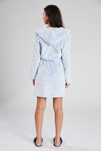 Loungeable Womens Moon & Star Print Dressing Gown