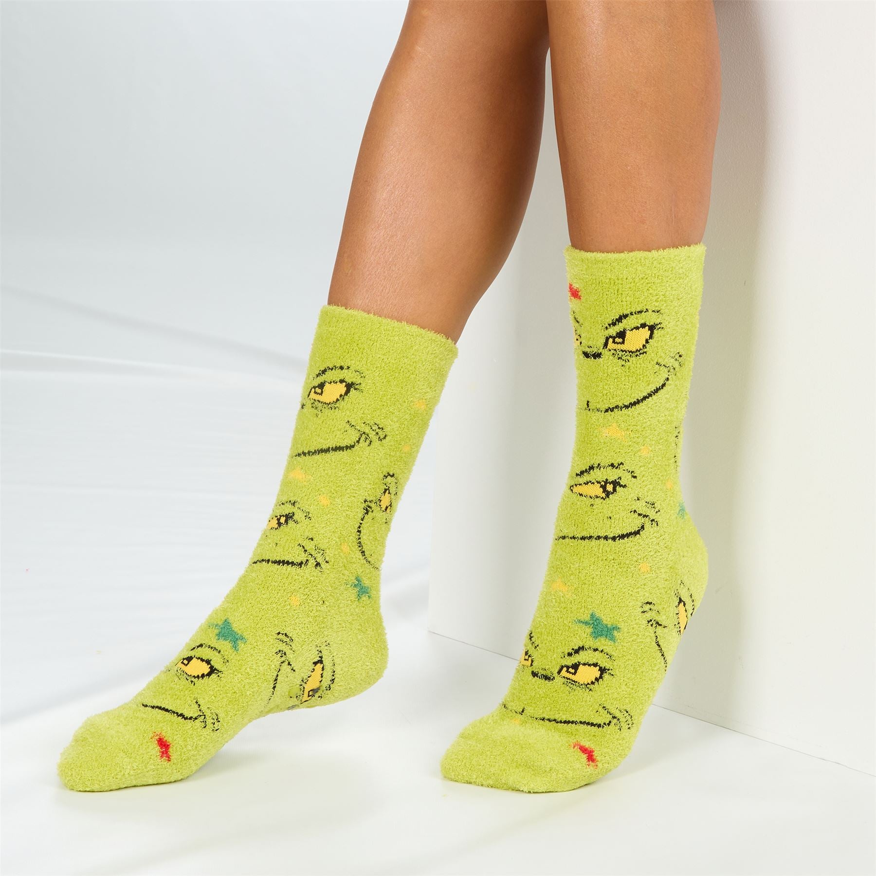 The Grinch Womens 2 Pack Christmas Cosy Socks