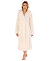 Slenderella Womens Luxury Flannel Fleece 46" Hooded Robe