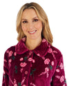 Slenderella Womens Floral Button Bed Jacket