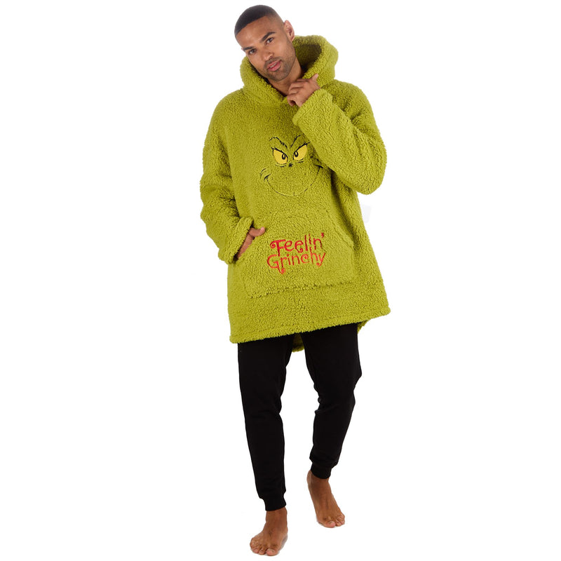 The Grinch Adults Oversized Sherpa Hoodie