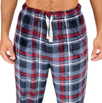 Cargo Bay Mens Polished Fleece Check Pyjamas