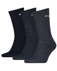 Puma Unisex 3 Pack Cotton Crew Socks