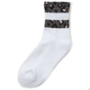 Womens 6 Pack Animal Print Stripe Sport Socks