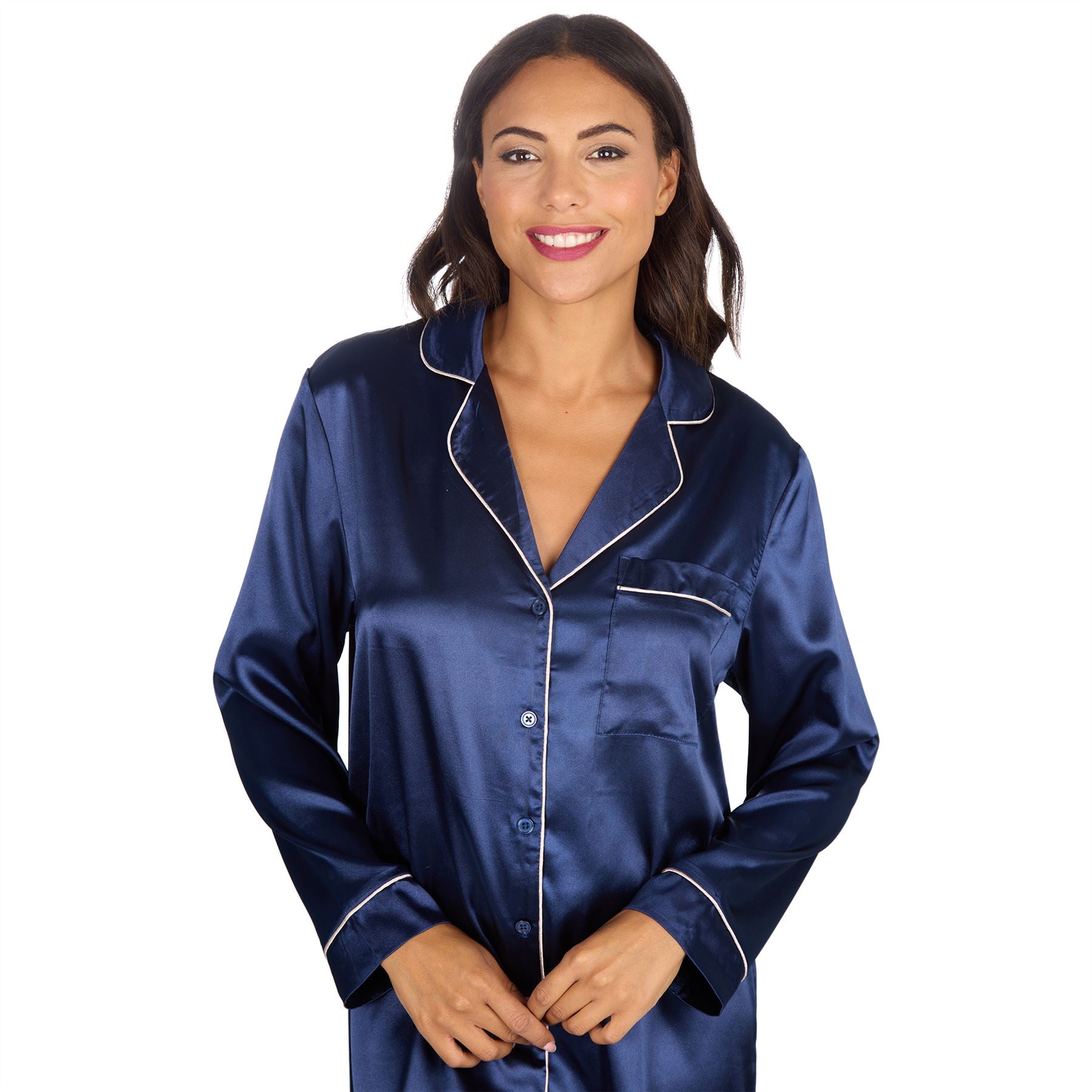 Slumber Party Womens Satin Nightshirt