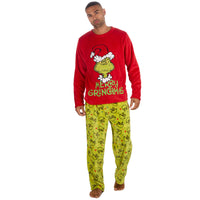 The Grinch Mens Christmas Fleece Pyjamas