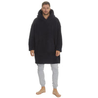 Huggable Mens Borg Fleece Oversized Hoodie