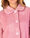 Slenderella Womens 46" Mini Waffle Button Dressing Gown