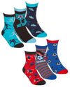 6 Pairs Boys Football Ankle Socks