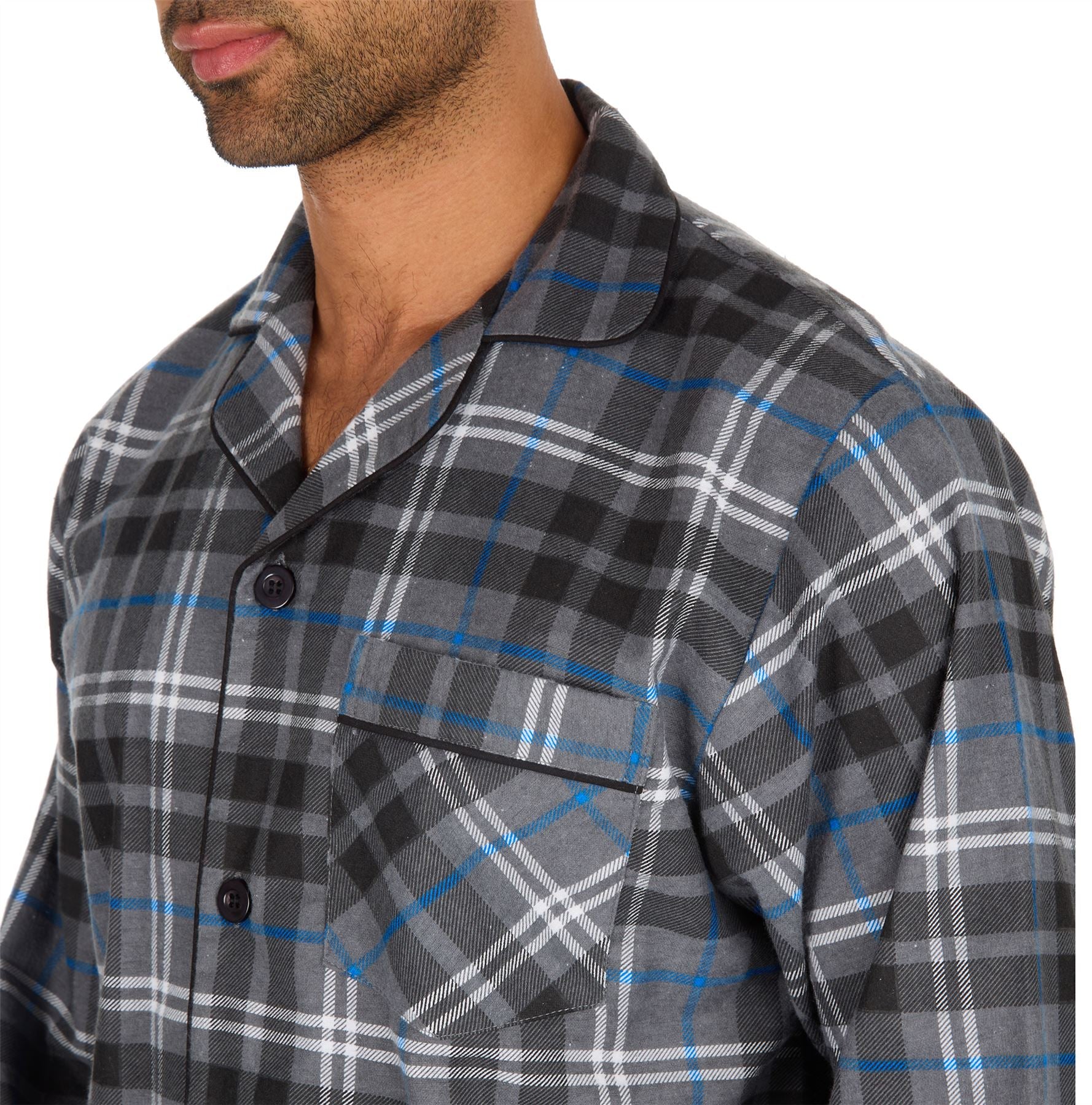 Cargo Bay Mens Flannel Check Pyjamas