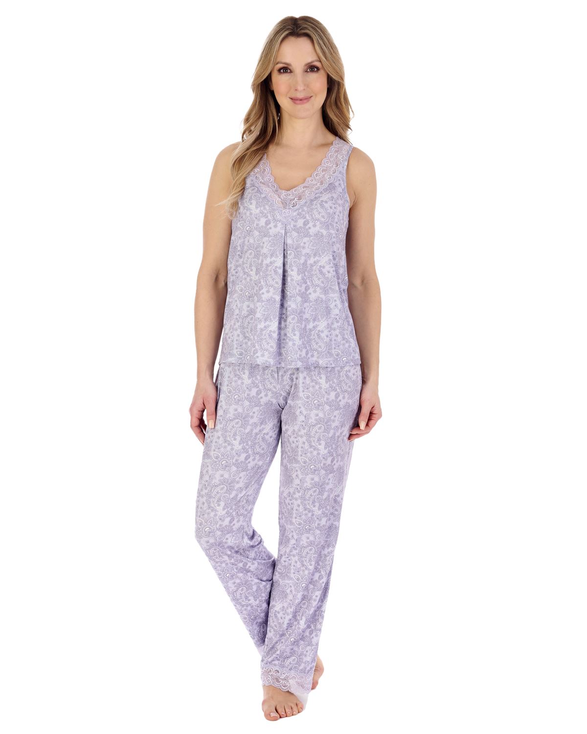 Gaspé Womens Supersoft Sleeveless Long Pyjamas