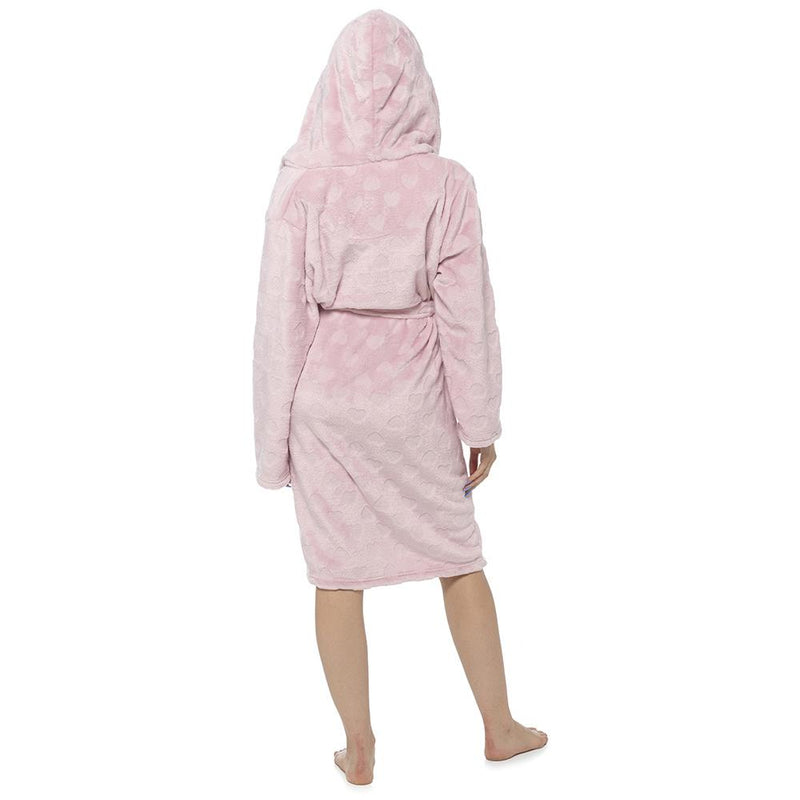 Foxbury Womens Heart Embossed Dressing Gown