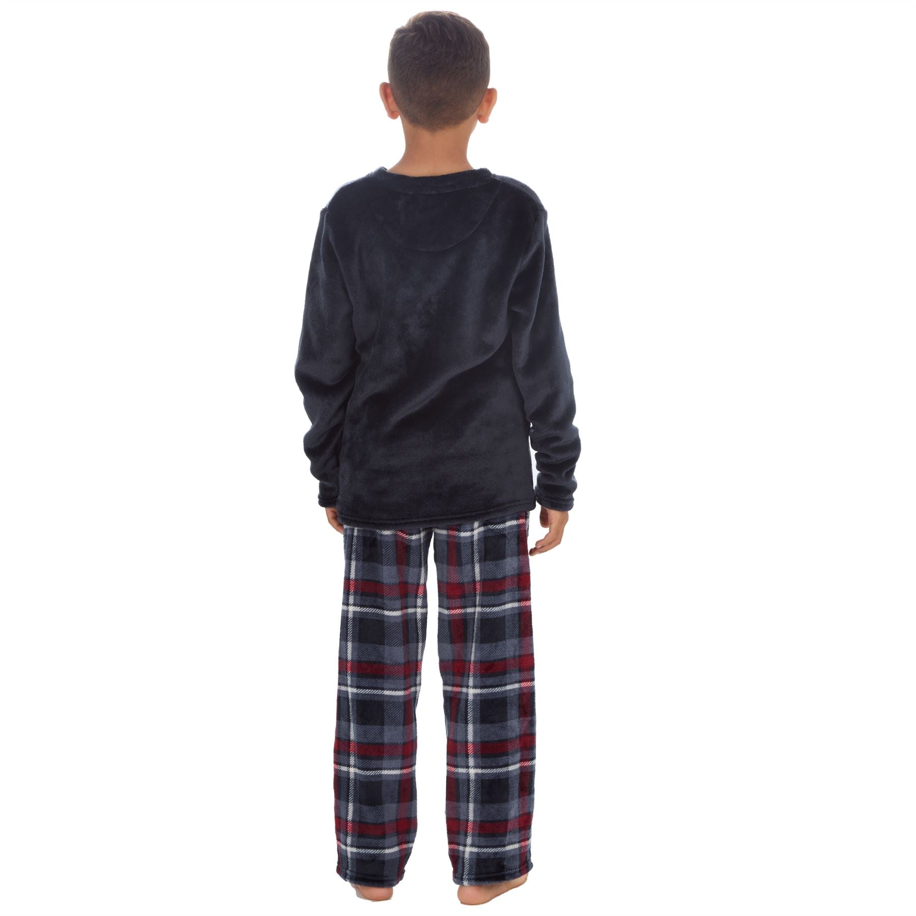 Cargo Bay Boys Polished Fleece Check Pyjamas