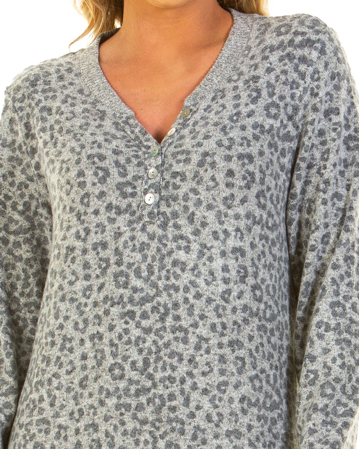 La Marquise Womens Lush Leopard Nightie