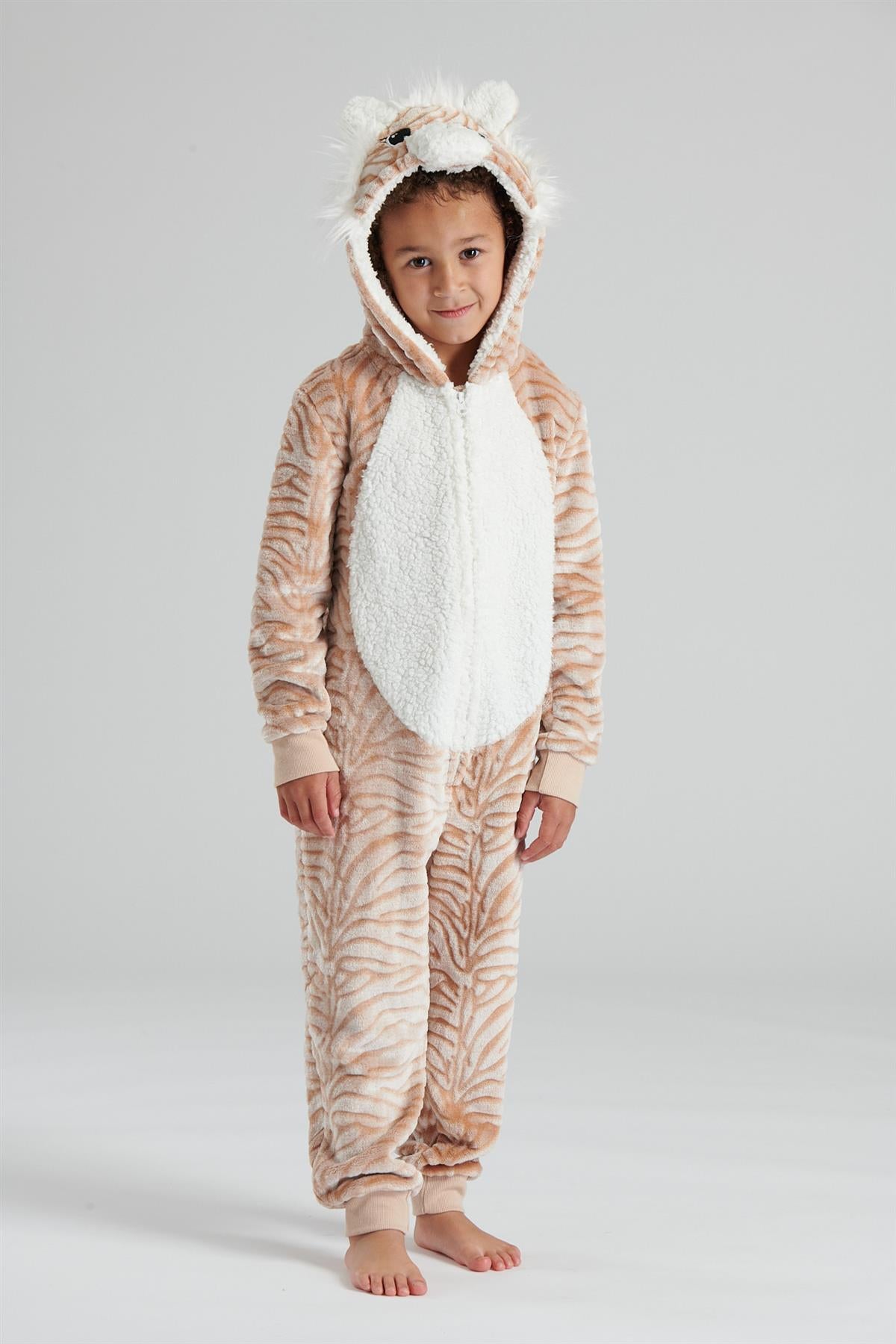 Kids Embossed Tiger Onesie