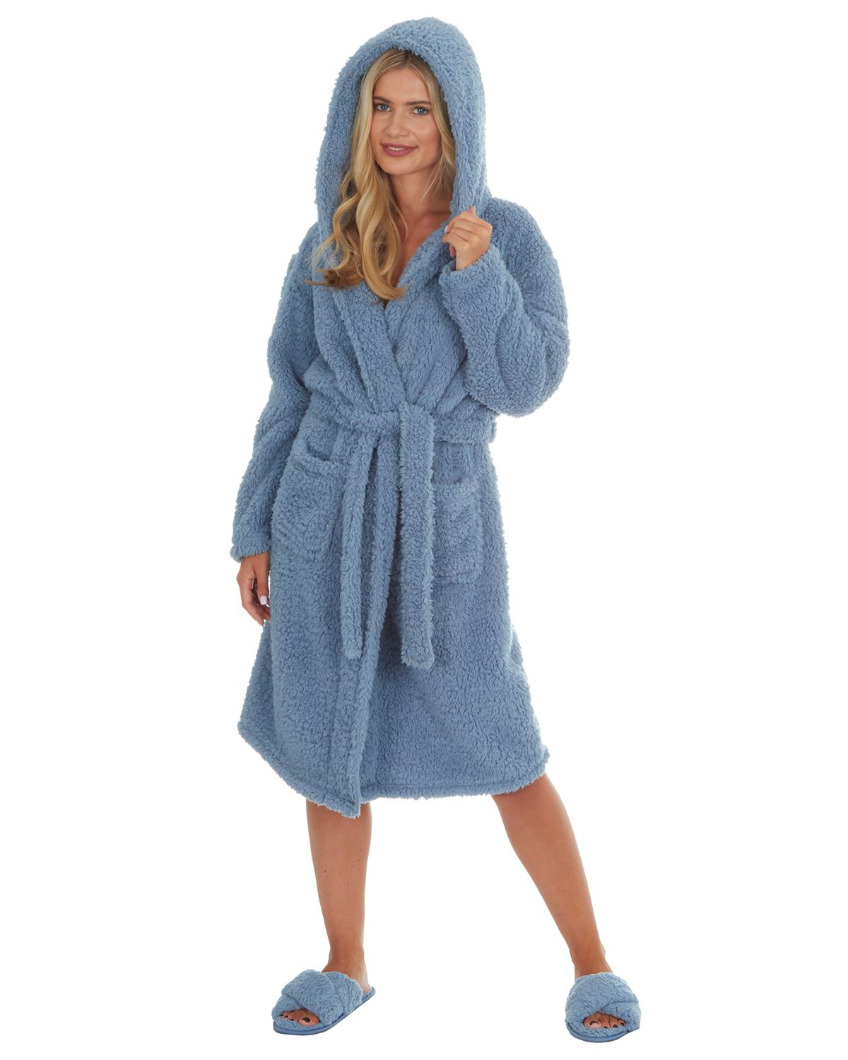 Forever Dreaming Womens Borg Dressing Gown