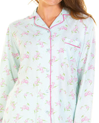 La Marquise Womens Primrose in Bloom Jersey Button Pyjamas