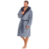 Undercover Mens Sherpa Fleece Dressing Gown