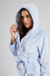 Loungeable Womens Moon & Star Print Dressing Gown