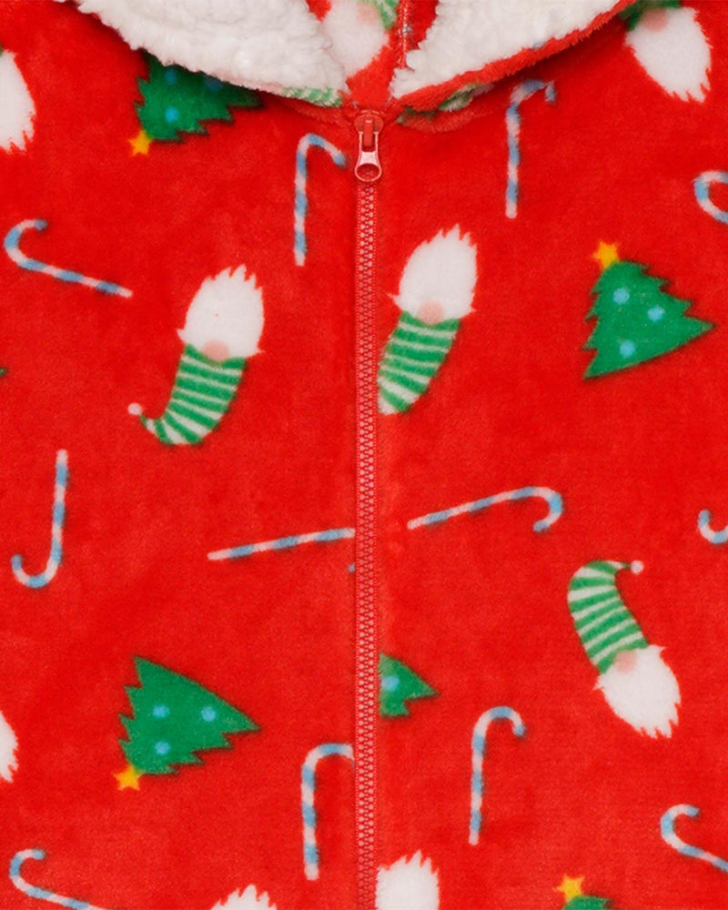 Kids Red Christmas Print Onesie