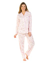 Sue Marks Womens Flower Spray Button Pyjamas