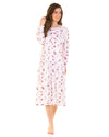 La Marquise Womens Two Flowers Cuddleknit Nightie