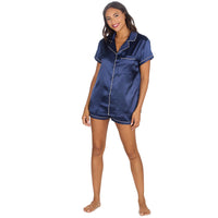 Slumber Party Womens Satin Short Pyjamas