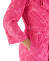 Slenderella Womens Floral Embossed Dressing Gown