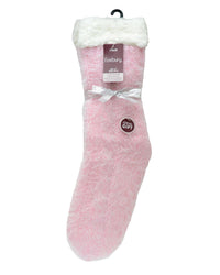 Foxbury Womens Feather Yarn Slipper Socks