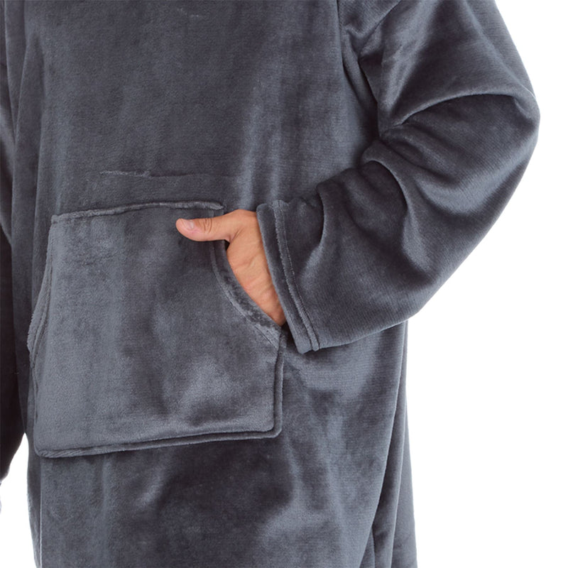 Huggable Mens Polished Fleece Oversized Hoodie